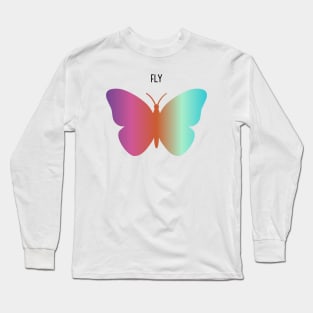 Rainbow butterfly Long Sleeve T-Shirt